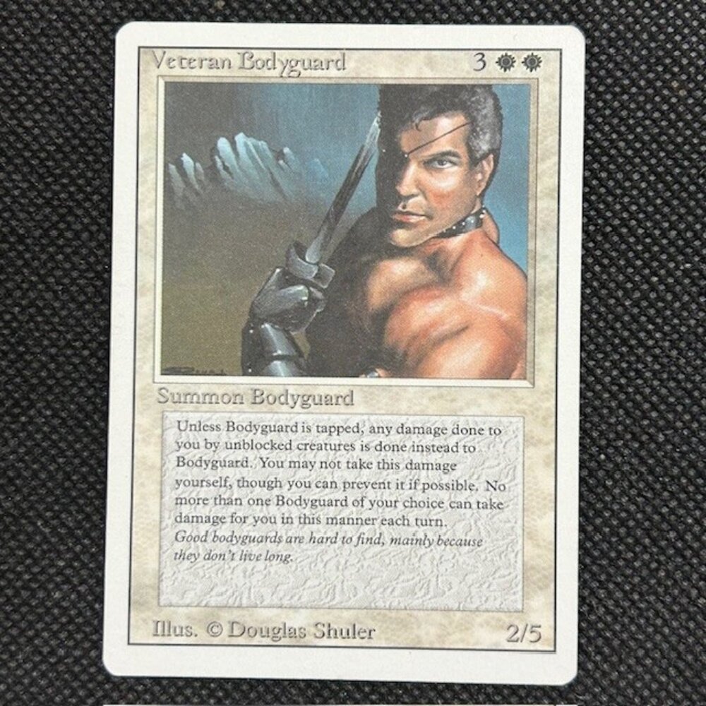 1994 MTG Magic the Gathering Revised Veteran Bodyguard LP Rare